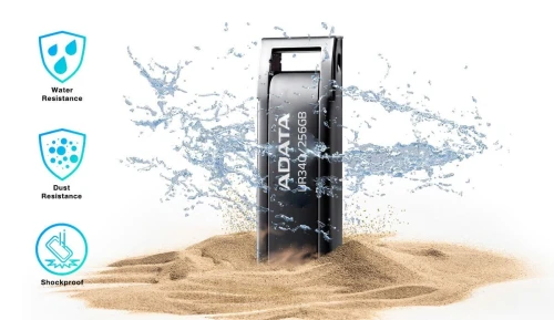 FLASH DISQUE 64GB ADATA USB 3.2 UR350 Métal étanche et Solide, Backup Software