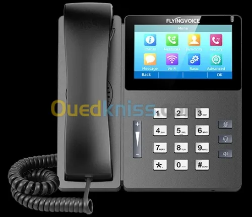 FIP15G Plus - IP PHONE  haut de gamme écran couleur Tactile 4.3", WiFi - 10 Lignes SIP - PoE 
