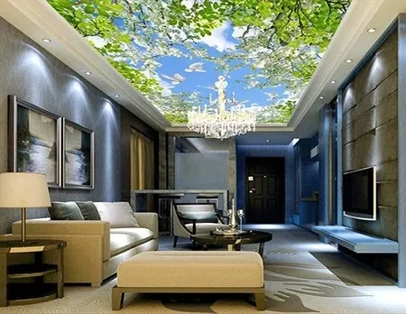 Toile tendue . Revêtement Plafond et mur