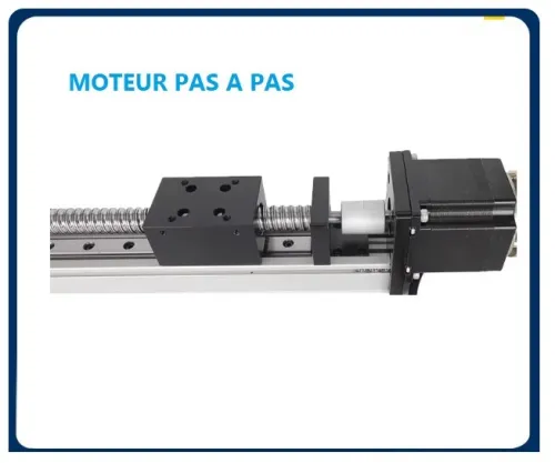 AXE LINEAIRE AVEC MOTEUR ET VIS A BILLE