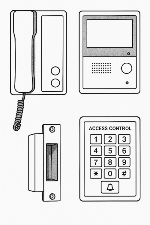 Installation Visiophone Interphone Contrôle d'accès Domotique Alarme télésurveillance 