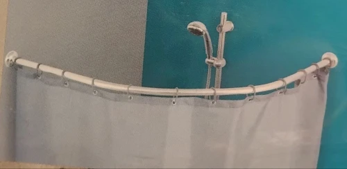 BARRE TRINGLE POUR RIDEAU DE DOUCHE 