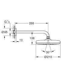 KIT POMME DE DOUCHE + BARRE GROHE