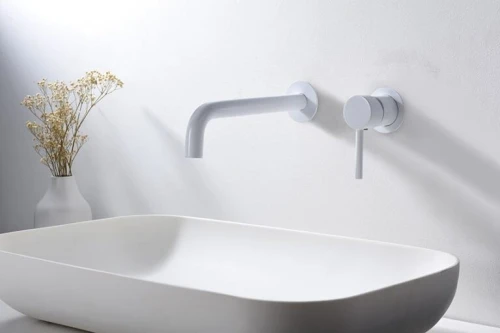 Mitigeur Lavabo encastré blanc IMEX