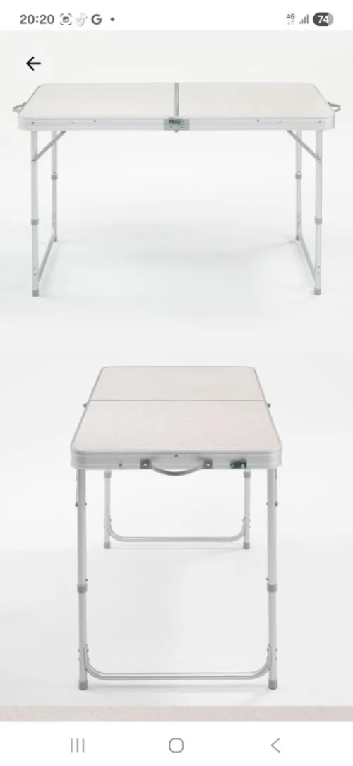 Table de camping plainte -4 tabourets à 6 personnes 