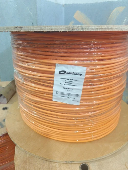 Câble anti feu 2x1.5 mm2 CR1 Condenerg