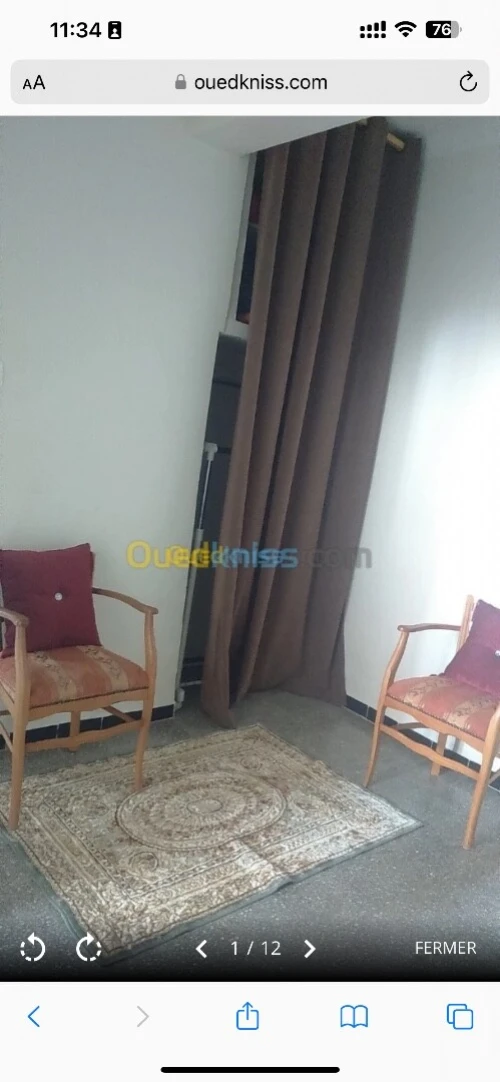 Location vacances Appartement F2 Alger Bouzareah