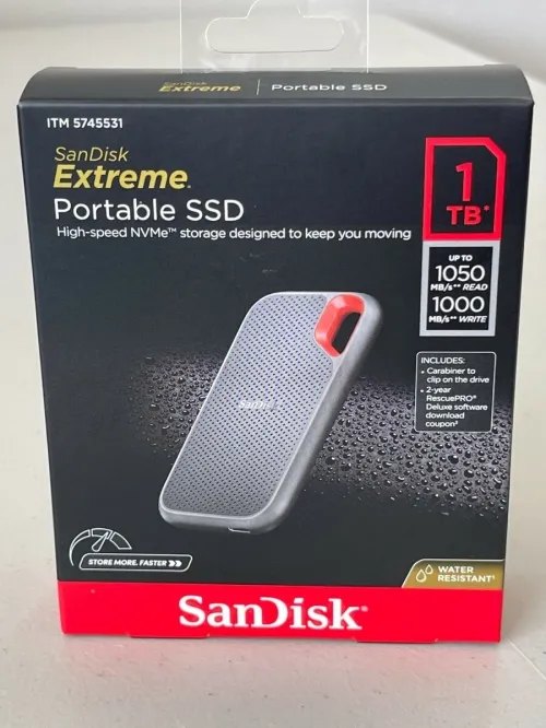 SANDISK SSD PORTABLE EXTREME 1TB 1050MB/s (New)