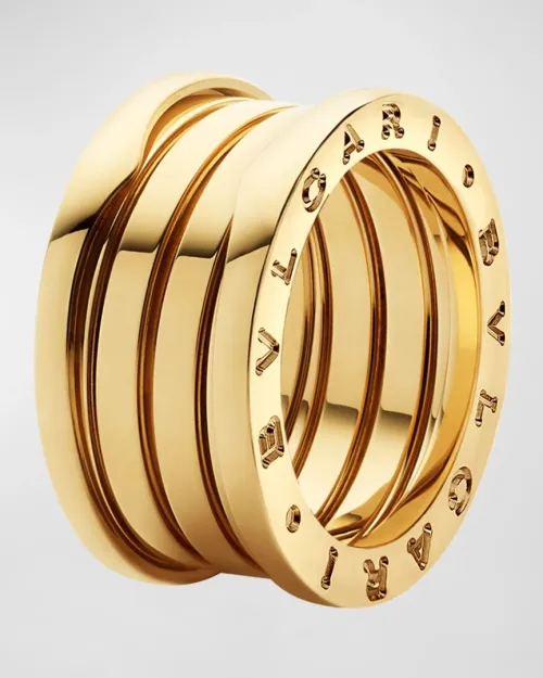 Bvlgari B Zero1 18k Gold 4 Band Ring Bague