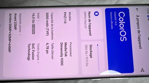 Oppo Oppo find x7