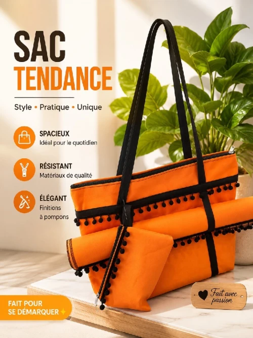 Sac de plage 3 pièces