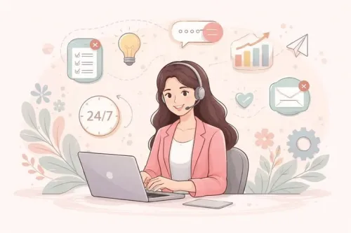 خدمة تاكيد الطلبيات و تسيير الصفحات و متابعة الشحن  confirmation et communuty manager ، suivi