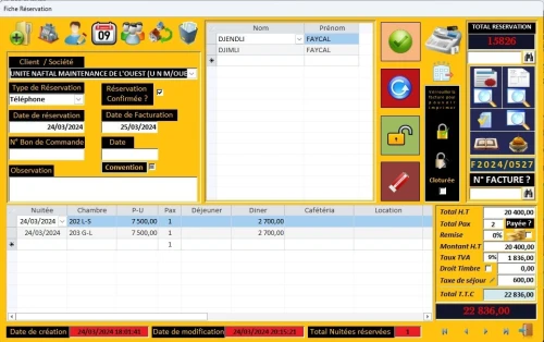 LOGICIEL CAFETRERIA - RESTAURANT - SUPERETTE - HOTEL