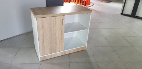 BUREAU ECO CLAIRE EN MÉLAMINE PIEDS MÉTAL OU BOIS 