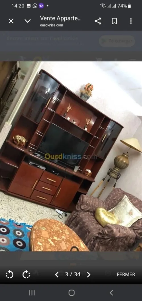 Vente Appartement F2 Alger Saoula