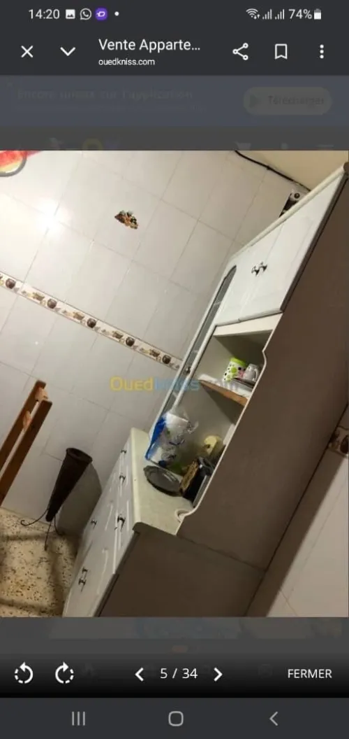Vente Appartement F2 Alger Saoula