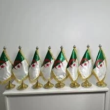 DRAPEAU ALGER + SOCLE PM ( 20X30 )