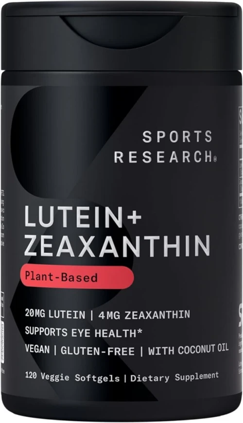Sports Research Lutein & Zeaxanthin 120 CAPS Vegan Support Vision USA PRODUCT