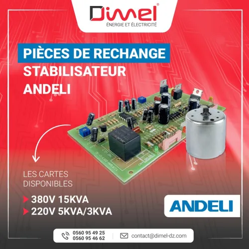 STABILISATEUR ANDELI DIMEL 30 KVA SVC َ  servo motor   سطابيليزاتور 