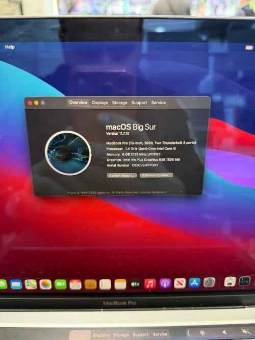 Macbook pro 13" 2020