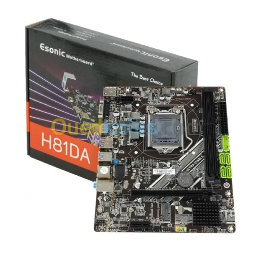 ESONIC H81 H81DA DDR3 VGA HDMI USB 3.2 M.2 SSD LGA1150 4th