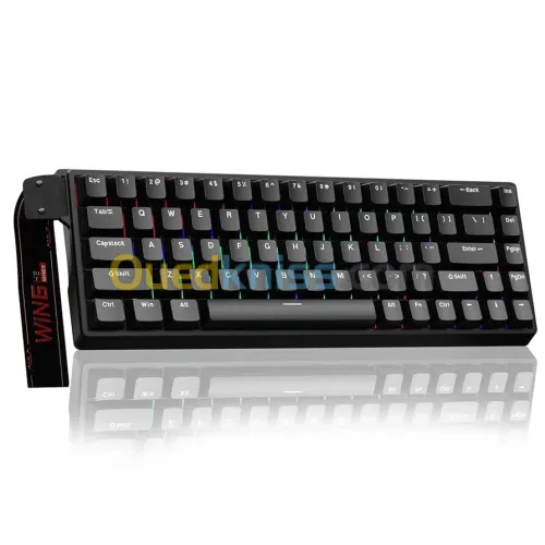 keyboard Gaming AULA WIN68 HE 8k Gray wood Magnetic Switch