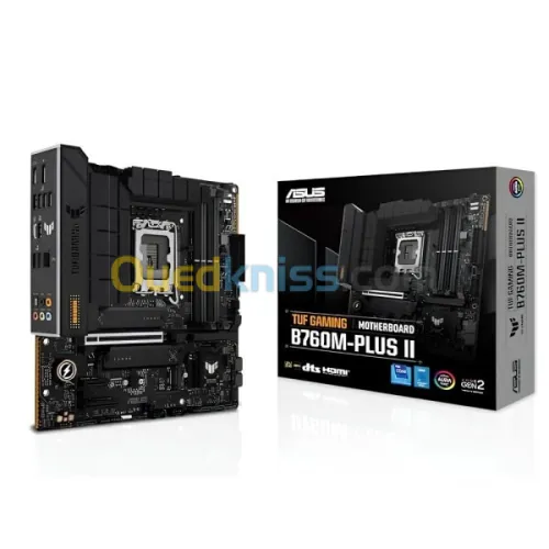 ASUS TUF Gaming B760M-PLUS 2 14th 13th and 12th Gen LGA 1700 mATX Motherboard with PCIe 5.0, 2xPCIe 4.0 M.2 Slots,DDR5,2.5Gb LAN,Front USB 3.2 Gen 2 Type-C, Thunderbolt 4, AEMP II, Condition With PC