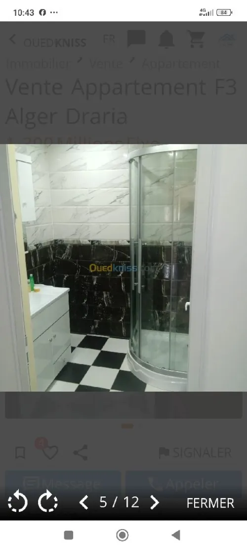 Vente Appartement F3 Alger Draria