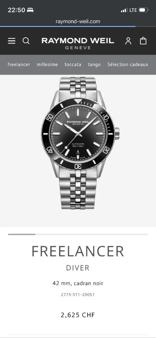 RAYMOND WEIL Freelancer 2760-TS3-50001
