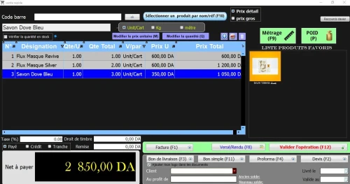 Logiciel GstockFacile (Vente et facturation)