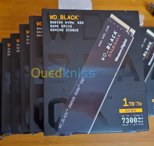  WD Black SN850X PCIe Gen 4 NVMe SSD 1TB vitesse 7300mb par seconde -- PROMOTION