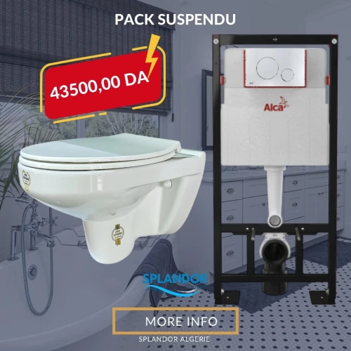 Ensemble suspendu Chasse alca cuvette Sanidecor 