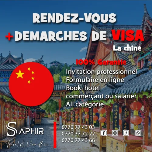 Visa Chine assuré  Accompagnement complet et rapide