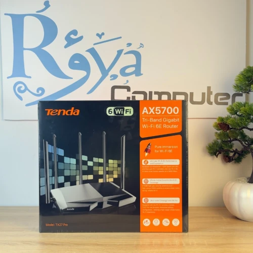 ROUTEUR TENDA TX27 PRO AX5700 TRI-BAND GIGABIT WIFI 6E
