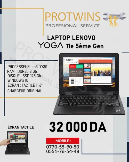 LAPTOP LENOVO YOGA 11e 5ème Gen