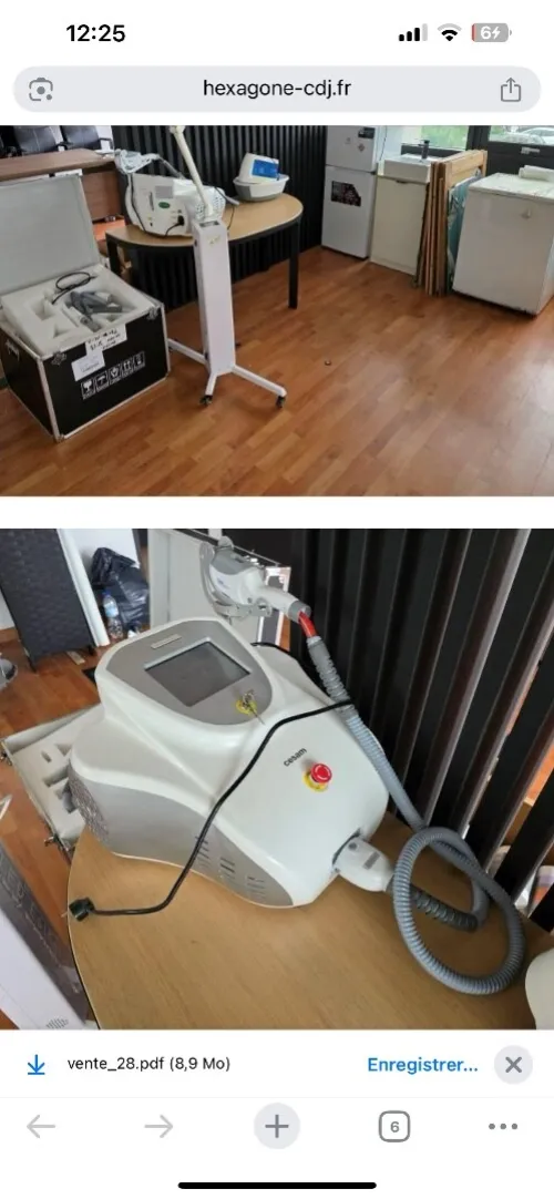 Machine cesam epilation