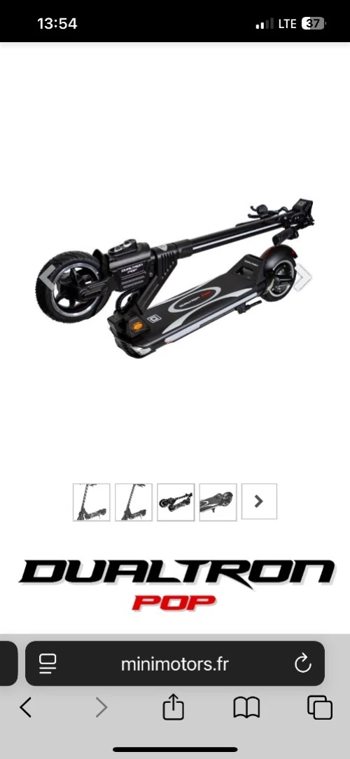 Trottinette électrique  dualtron pop