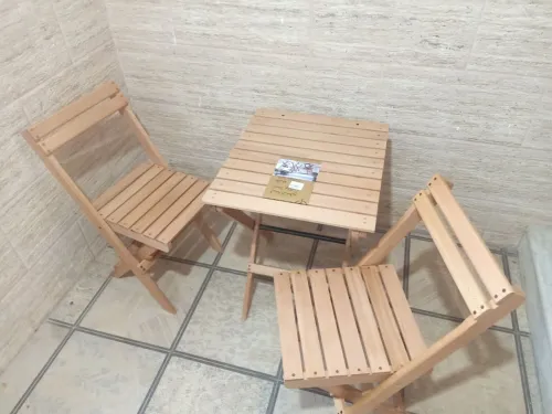 Table jardin pliantes en bois hêtre