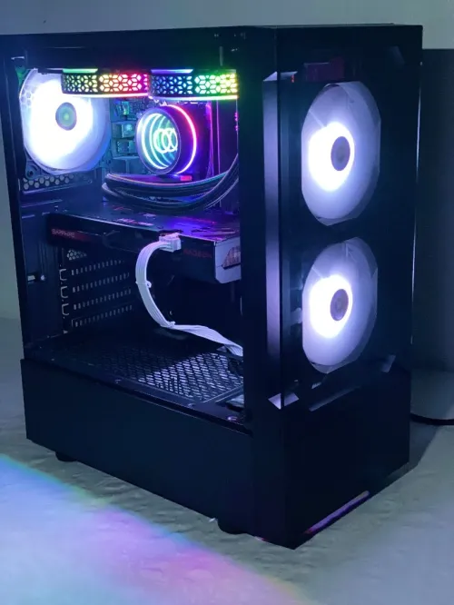 Pc gamer i5 12400f/rx7600/16gb ram/256gb ssd nvme جديد