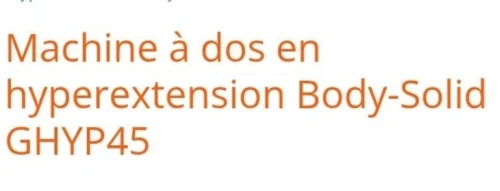 Machine à dos