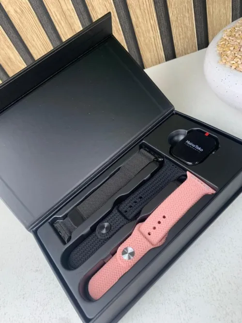 HainoTeko SQ-17 Mini Smart Watch Series 10 AMOLED avec 3 Bracelets