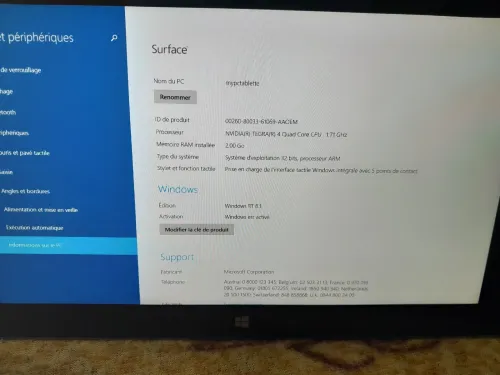 Microsoft surface 