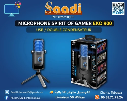 MICROPHONE SPIRIT OF GAMER EKO 900 USB