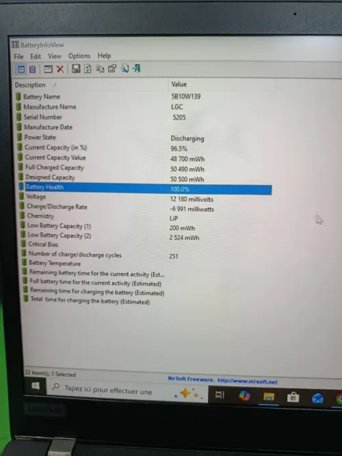 PC PORTABLE ThinkPad T14 Gen 1 OCCASION Ryzen 7 PRO 8 Go SSD 256 Go