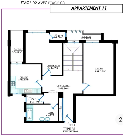 Vente Appartement F3 Alger Draria