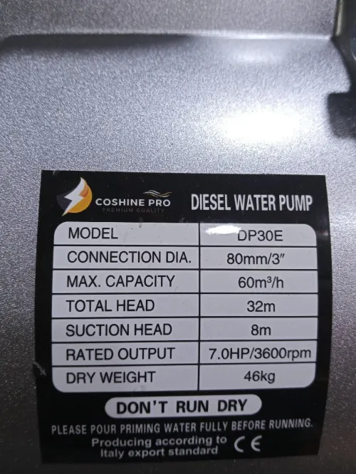 Moto pompe diesel