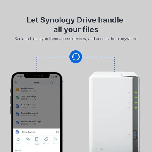NAS Synology DiskStation DS223j  2-Bay