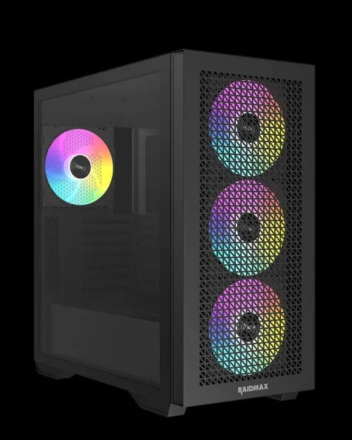 Boîtier RAIDMAX MESHIAN X605 BLACK 4X 140 FAN ARGB