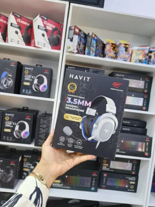 Casque gamer Havit Gaming H2002D 3.5MM RGB Black/Havit Gaming H2002D 3.5MM RGB white