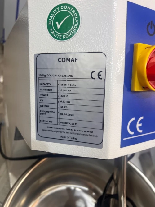 Pétrin à fourche comaf 10kg,15kg,25kg,35kg